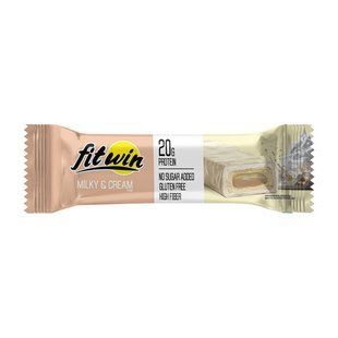 Протеїновий батончик, Fitwin Bar, 60 г, молочний крем FW-24170 фото
