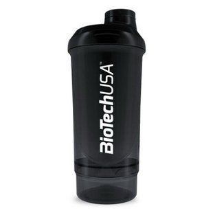 Wave+ Compact Shaker, 500 мл + 150 мл, димчасто-чорний BTU-08749 фото
