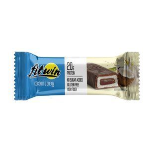 Протеїновий батончик, Fitwin Bar, 60 г, кокос та вершки FW-23314 фото