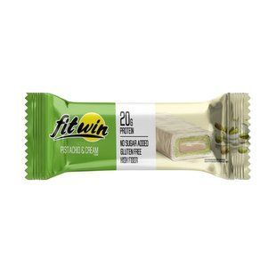 Протеїновий батончик, Fitwin Bar, 60 г, фісташка та вершки FW-23317 фото