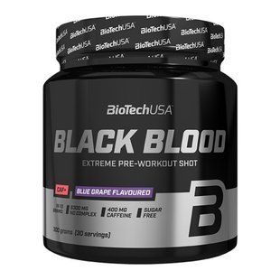 Передтренувальний комплекс, Black Blood CAF+, порошок, 300 г, кола BTU-08472 фото