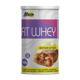 Комплексний протеїн, Fit Whey, 450 г, яблучний штрудель FW-23810 фото