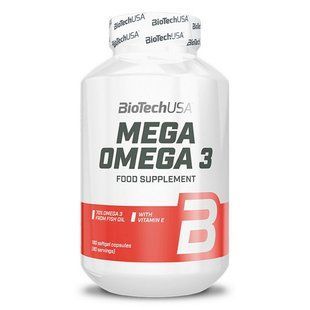Омега-3, Mega Omega 3, 1000 мг, 180 софтгелів BTU-11532 фото