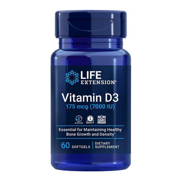 Life Extension Vitamin D3 175 mcg (7000 IU) — 60 софтгель капсул ...