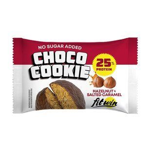 Протеїнове печиво, Choco Cookie, 40 г, фундук та солона карамель FW-24499 фото