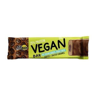 Протеїновий батончик, Vegan Bar, 60 г, кава та солона карамель FW-24142 фото