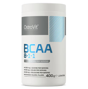 BCAA 8:1:1, порошок, 400 г, лимон OV-08418 фото
