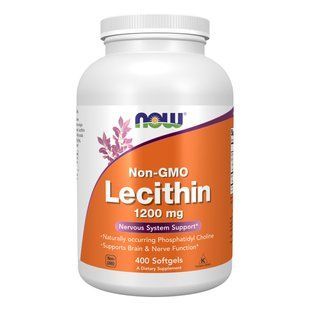 Lecithin, 1200 мг, 400 софтгелів NOW-19544 фото