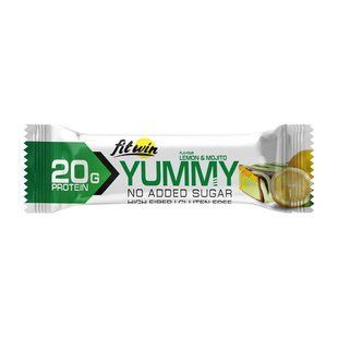 Протеїновий батончик, Yummy Bar, 55 г, лимон та мохіто FW-23978 фото